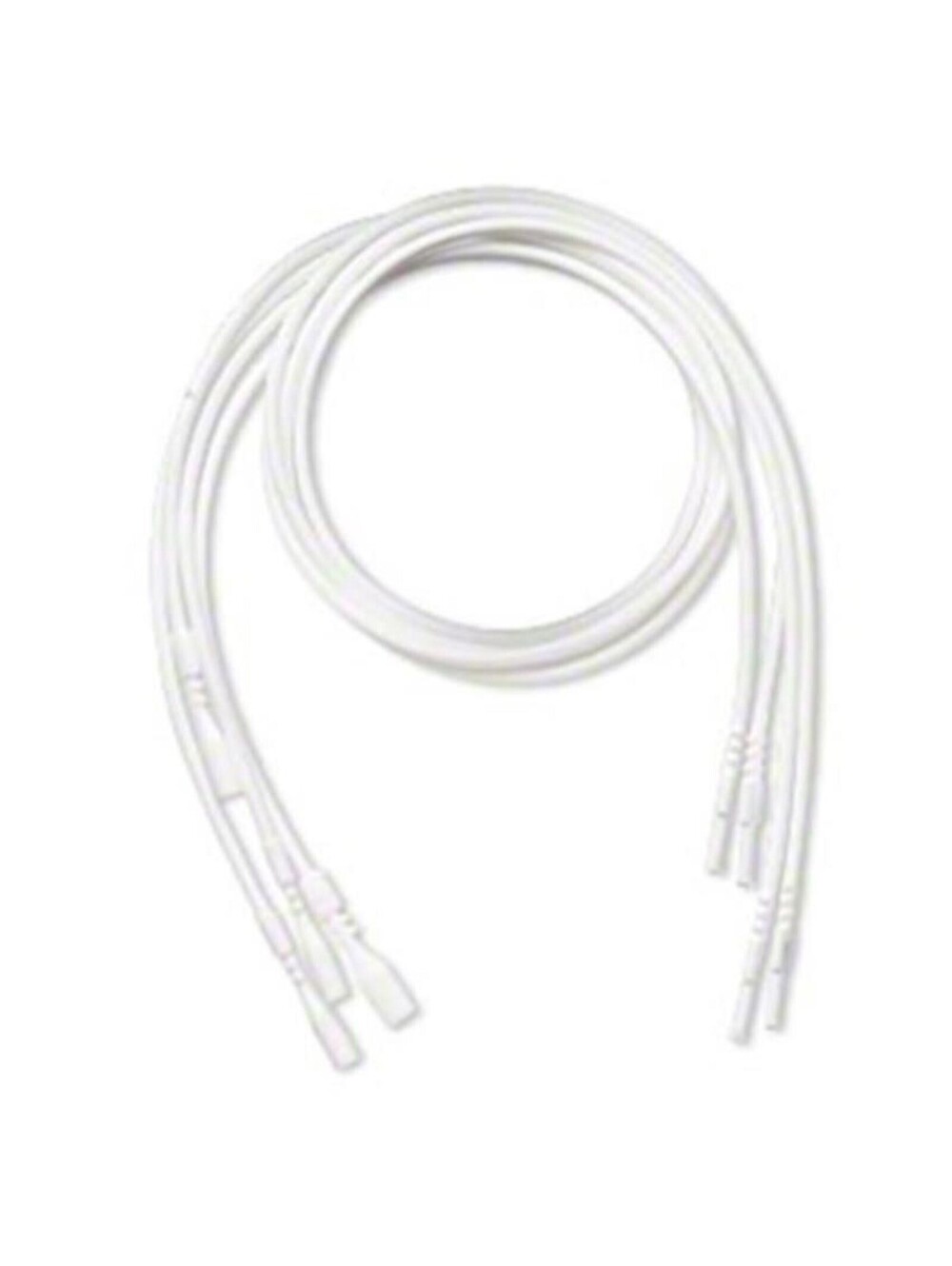 16" Arctic White Stretch Silicone Rubber Necklace Cord (1)